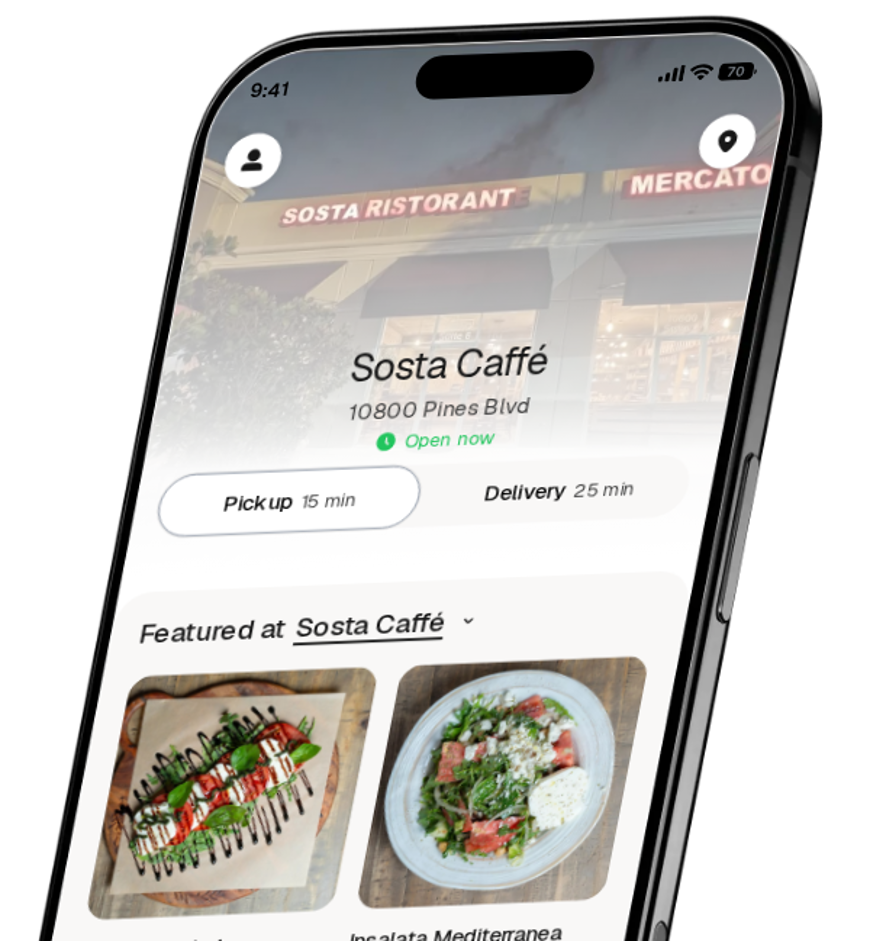 Sosta Caffé app preview